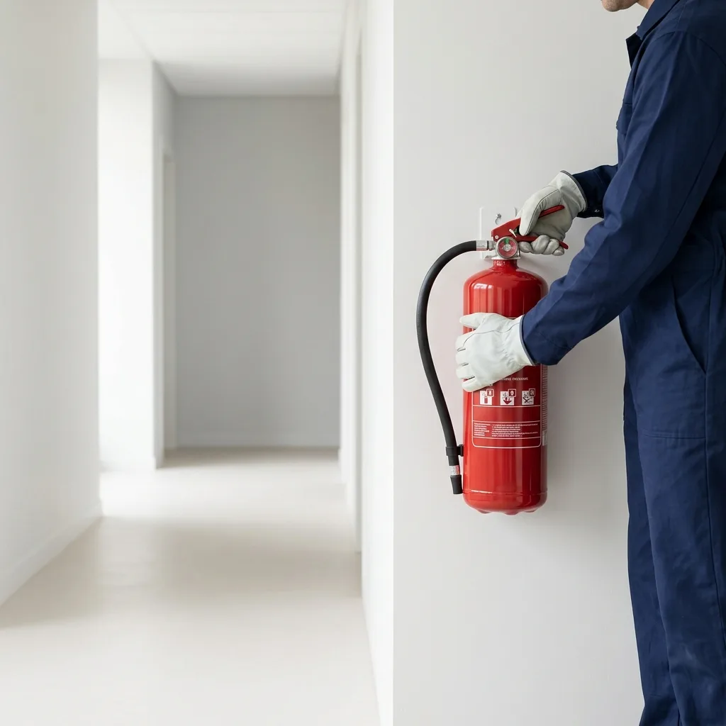 Extincteurs : technicien SERIGNIS en intervention, sécurité incendie en Vendée